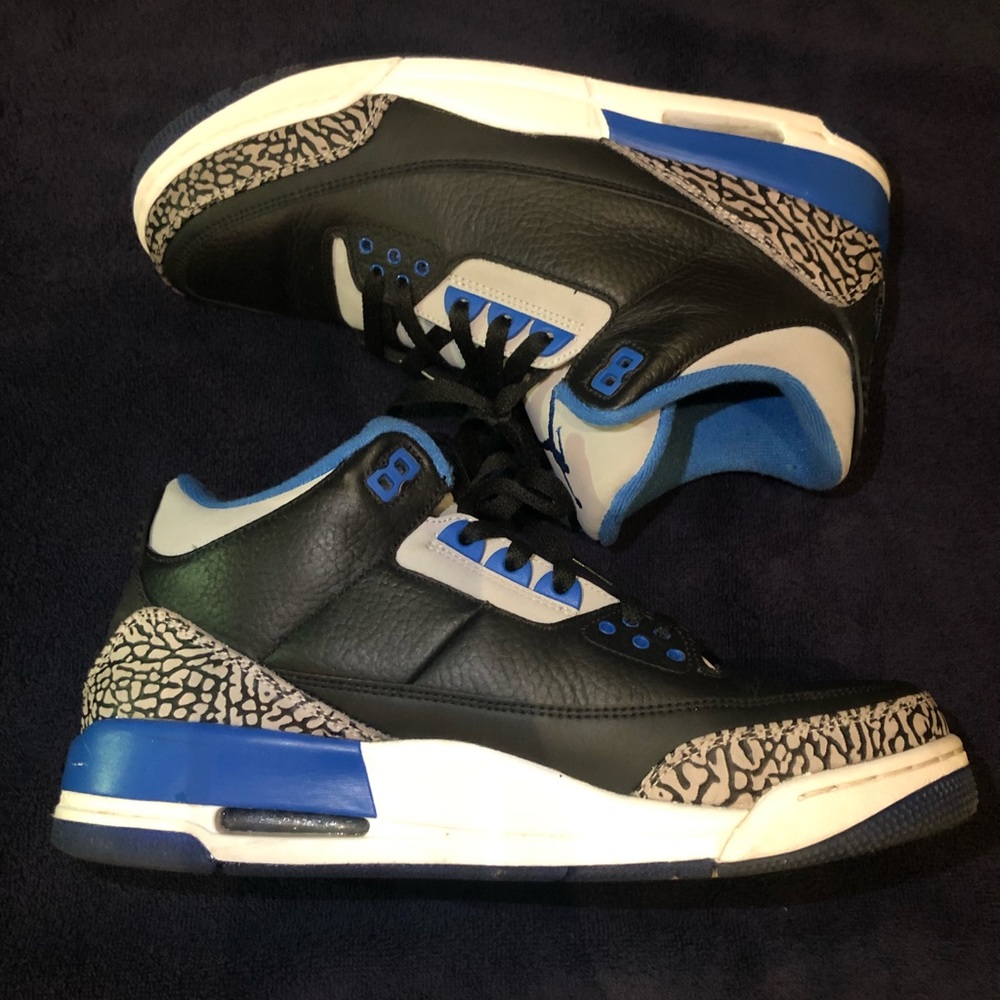 Jordan 3 sport blue sz 10 and 13